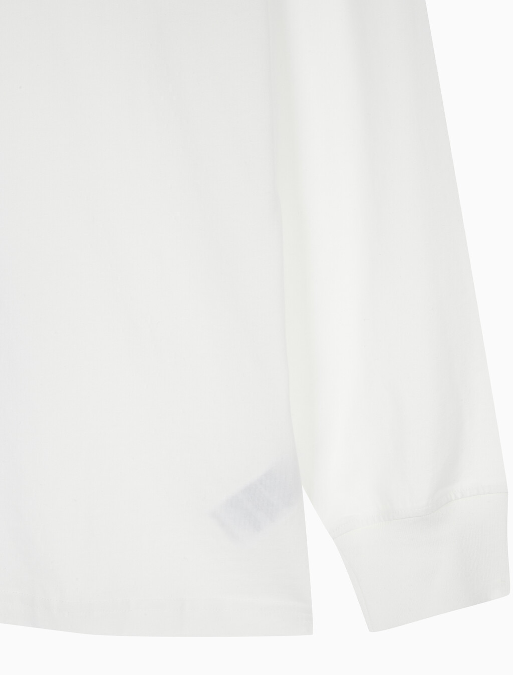 Buy 남녀공용 릴렉스핏 모노그램 로고 긴팔 티셔츠 in color BRIGHT WHITE