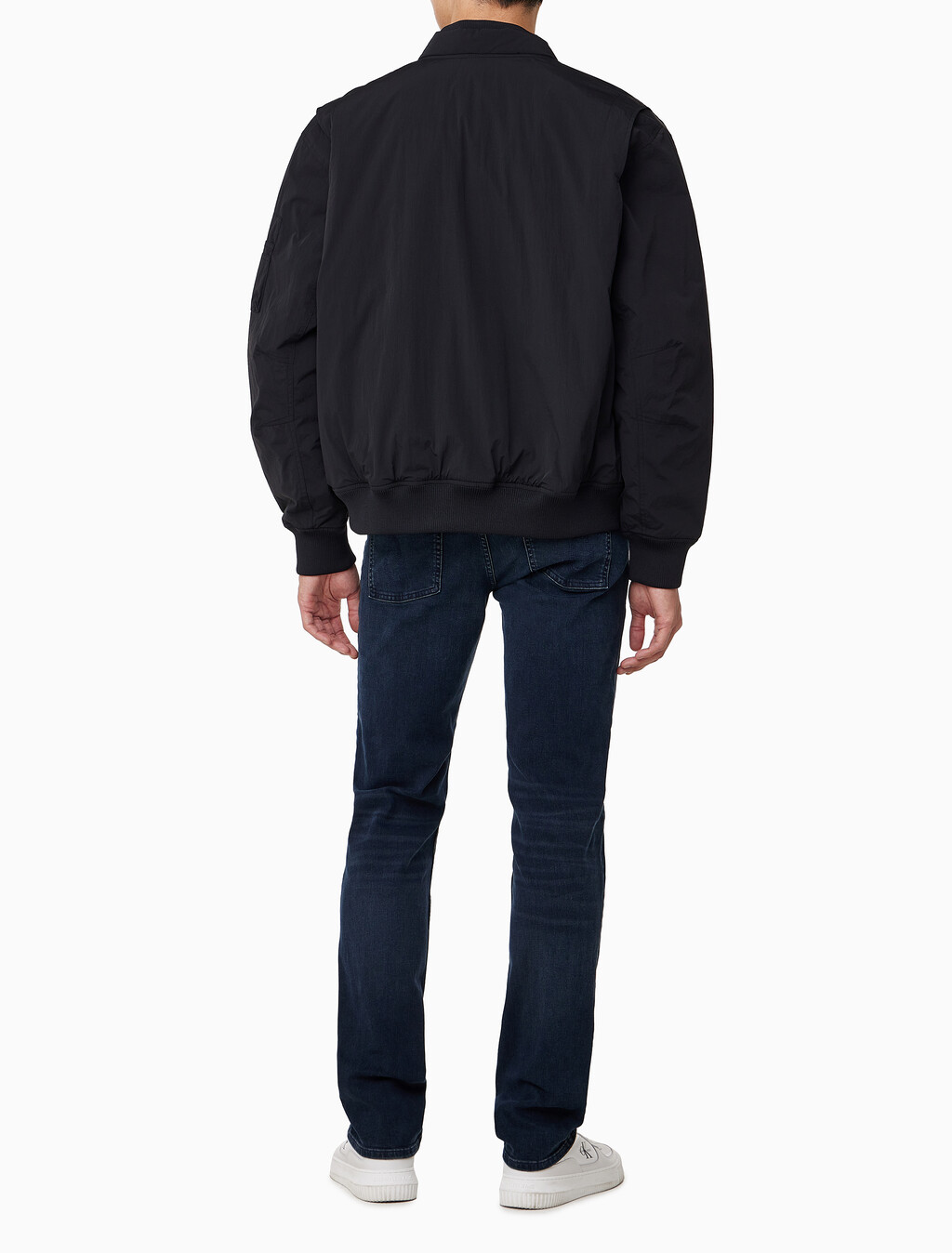 Buy 남성 릴렉스핏 패디드 기능성 봄버 자켓 in color CK BLACK