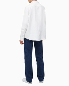 Buy 남성 롱슬리브 더블 포켓 멜란지 셔츠 in color GREY
