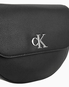 Buy 여성 CKJ 미니멀 모노그램 새들백 in color BLACK