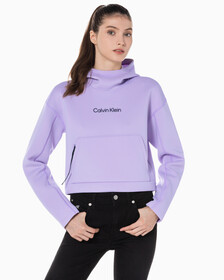 Buy 여성 릴렉스핏 크롭 후디 in color BRILLIANT WHITE