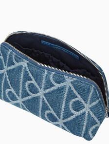 Buy 여성 엠블럼 데님 뷰티 케이스 in color Denim JQD Medium Wash