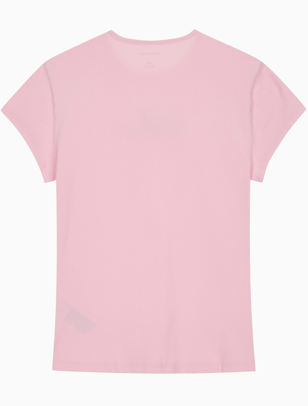 Buy 여성 슬림 스크립 CK로고 반팔 티셔츠 in color PASTEL PINK