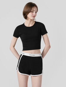 Buy 여성 모던코튼 파자마 팬츠 in color BLACK