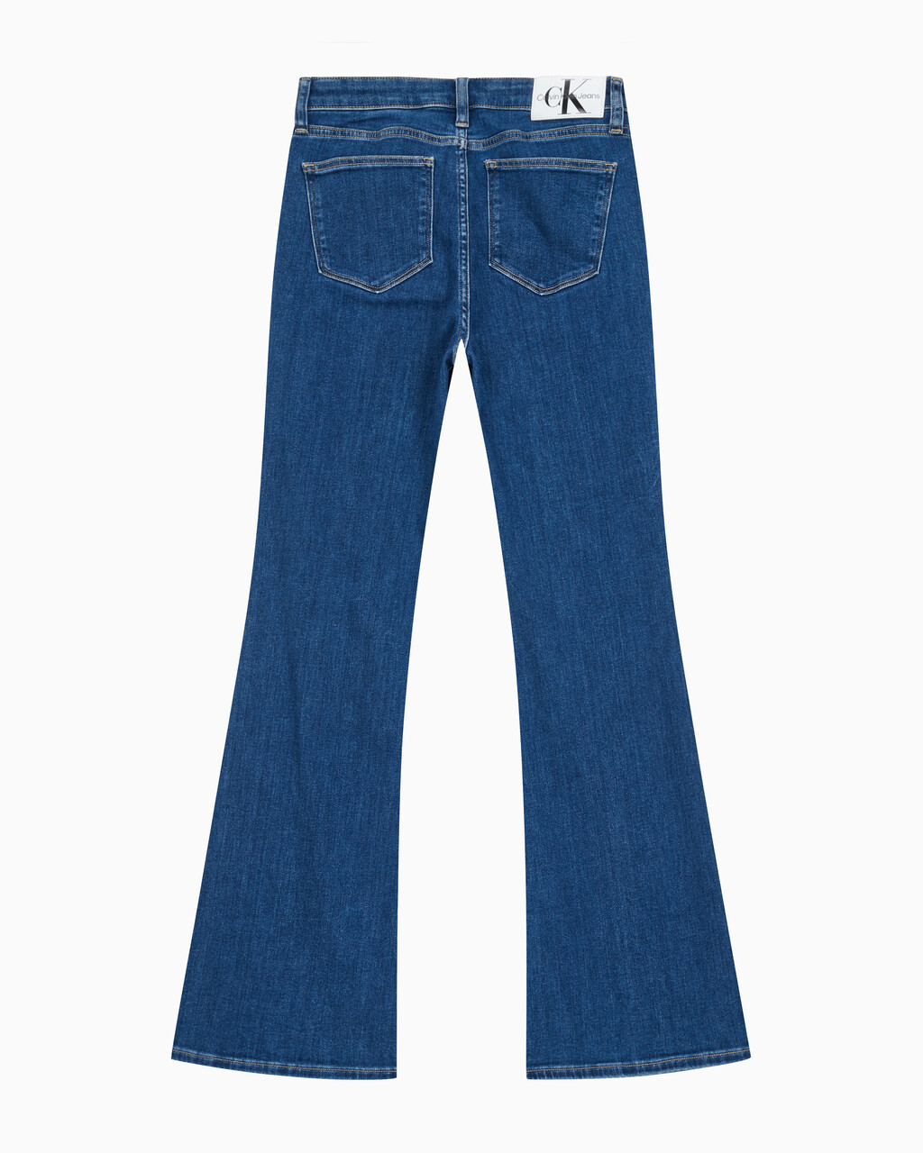 Buy 여성 플레어 핏  미드블루  데님 in color MID BLUE BACK EMBRO
