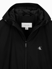 Buy 남성 후드 립스탑 해링턴 자켓 in color BLACK