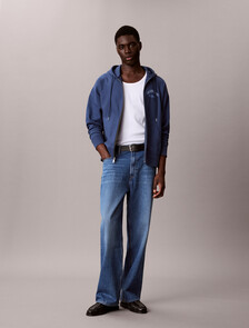 Buy 프리미엄 테리 후드 집업 스웻셔츠 in color Dark Blue