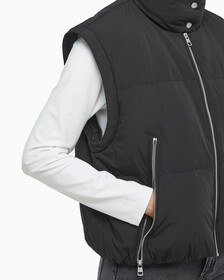 Buy 여성 다운 롱 지퍼 자켓 in color CK BLACK