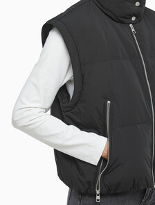 Buy 여성 다운 롱 지퍼 자켓 in color CK BLACK