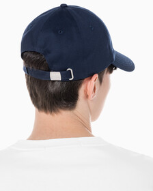 Buy 남녀공용 CKJ 모노그램 엠브로이더리 캡 in color TWILIGHT NAVY