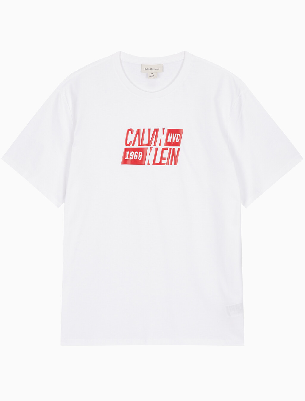 Buy 남성 레귤러핏 스포츠 로고 반팔 티셔츠 in color BRILLIANT WHITE
