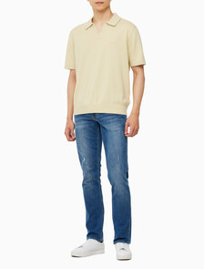 Buy 남성 토널 블로킹 폴로 반팔 티셔츠 in color GREEN