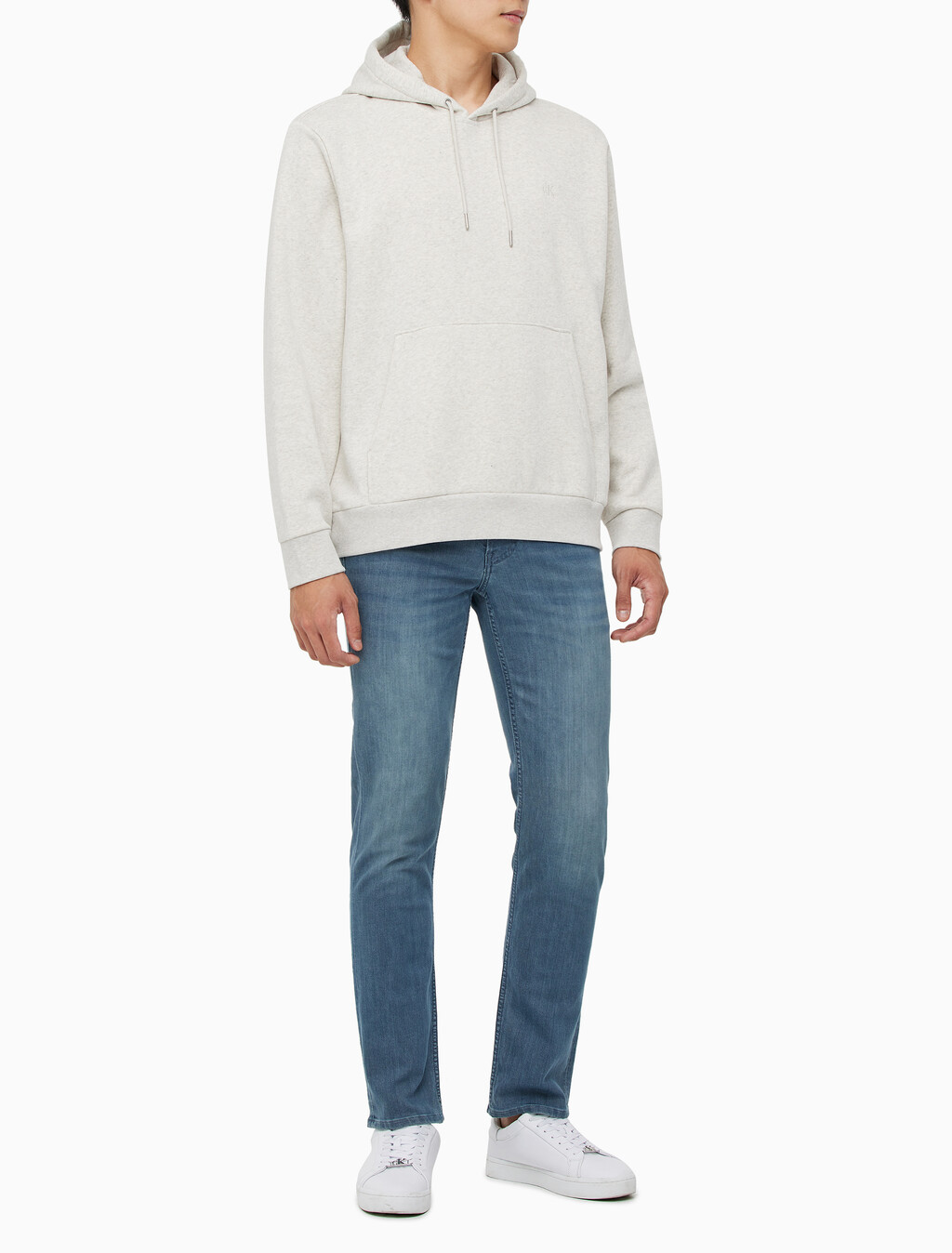 Buy 남성 롱슬리브 아카이브 플리스 후디 in color IVORY