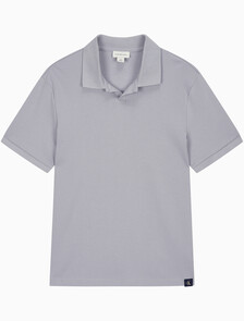 Buy 남성 드롭 니들 오픈 카라 폴로 반팔 티셔츠 in color LILAC GRAY