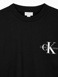 Buy 남녀공용 릴렉스핏 모노그램 로고 스웻셔츠 in color CK BLACK