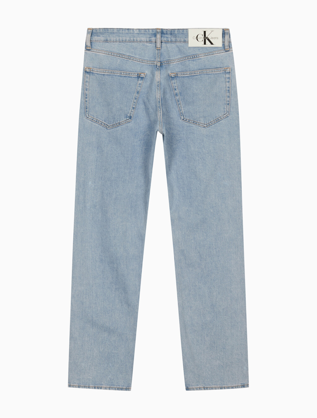 Buy 남성 슬림 스트레이트 크롭핏 라이트블루 데님 in color CHALKY BLUE