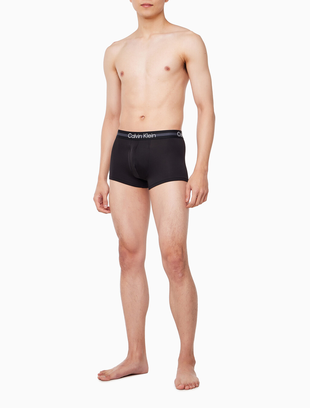 Buy 남성 브러시드 마이크로 로우 라이즈 트렁크 3PK in color BLACK/TURBULENCE/WOLF GREY