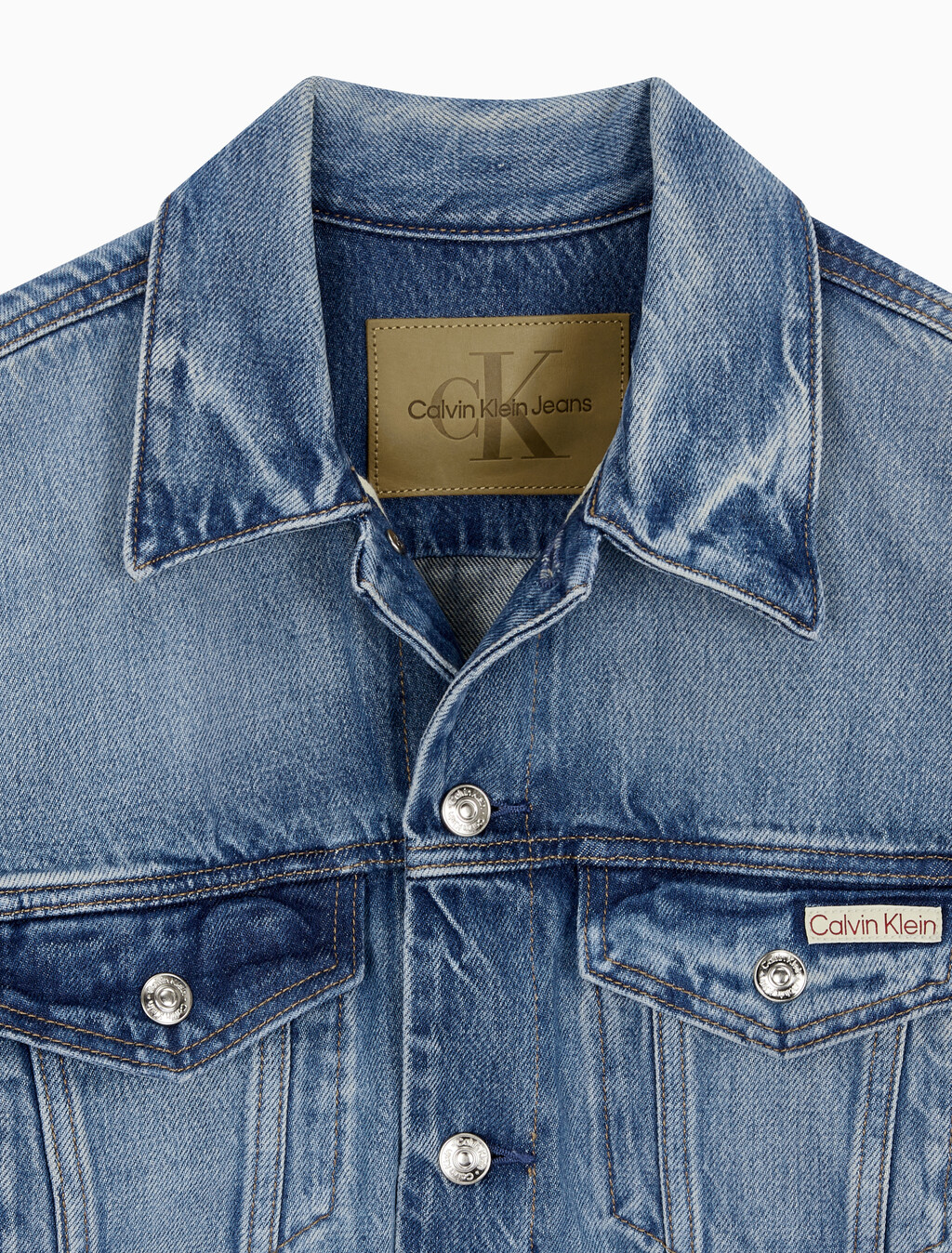 Buy 여성 코튼 셀비지 90's 트러커 자켓 in color BLUE