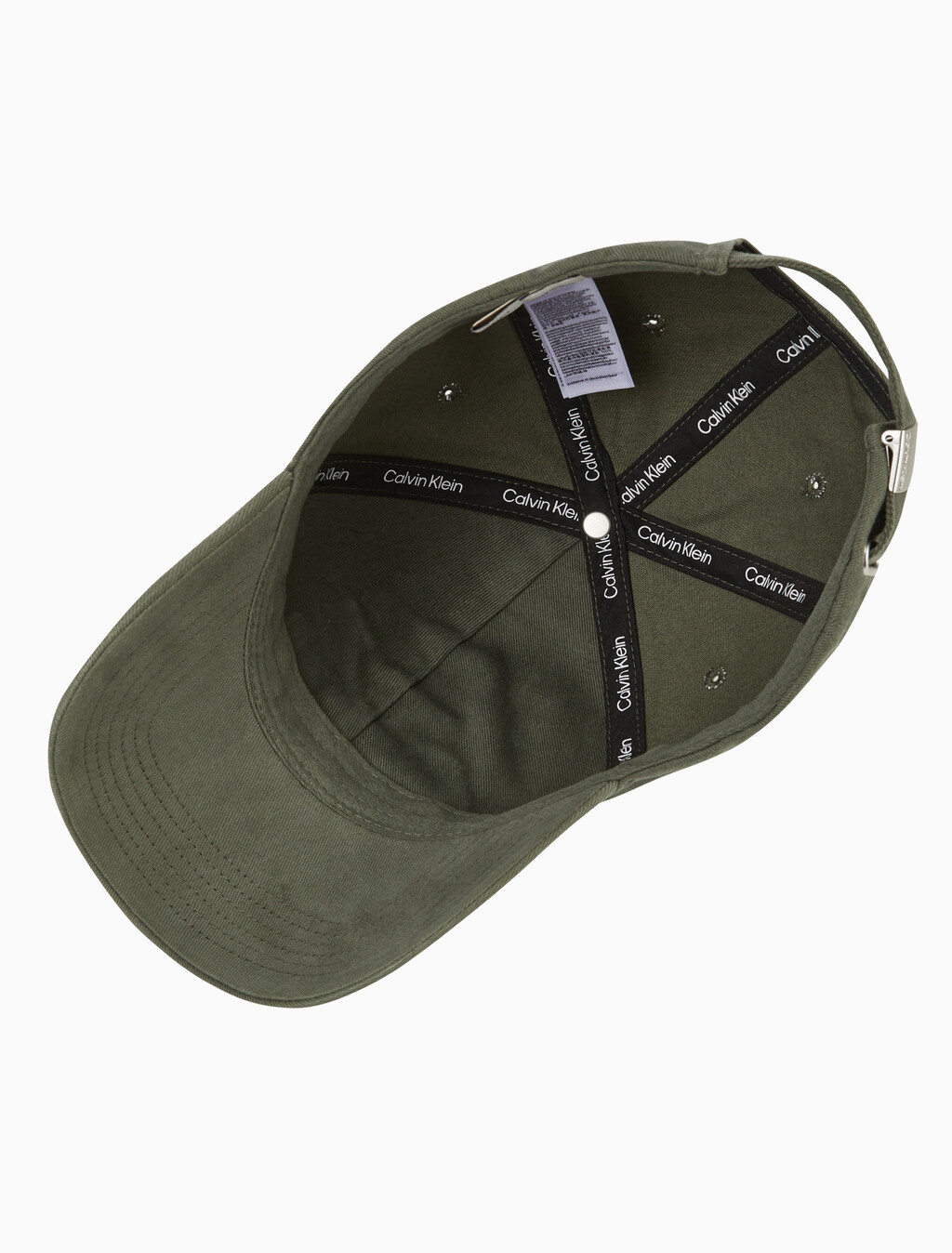 Buy 남녀공용  라지 레이어드 모노그램 자수 로고 볼캡 in color KHAKI