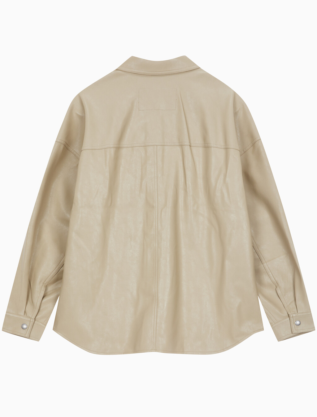 Buy 남성 릴렉스핏 매트 오버 셔츠 in color BEIGE