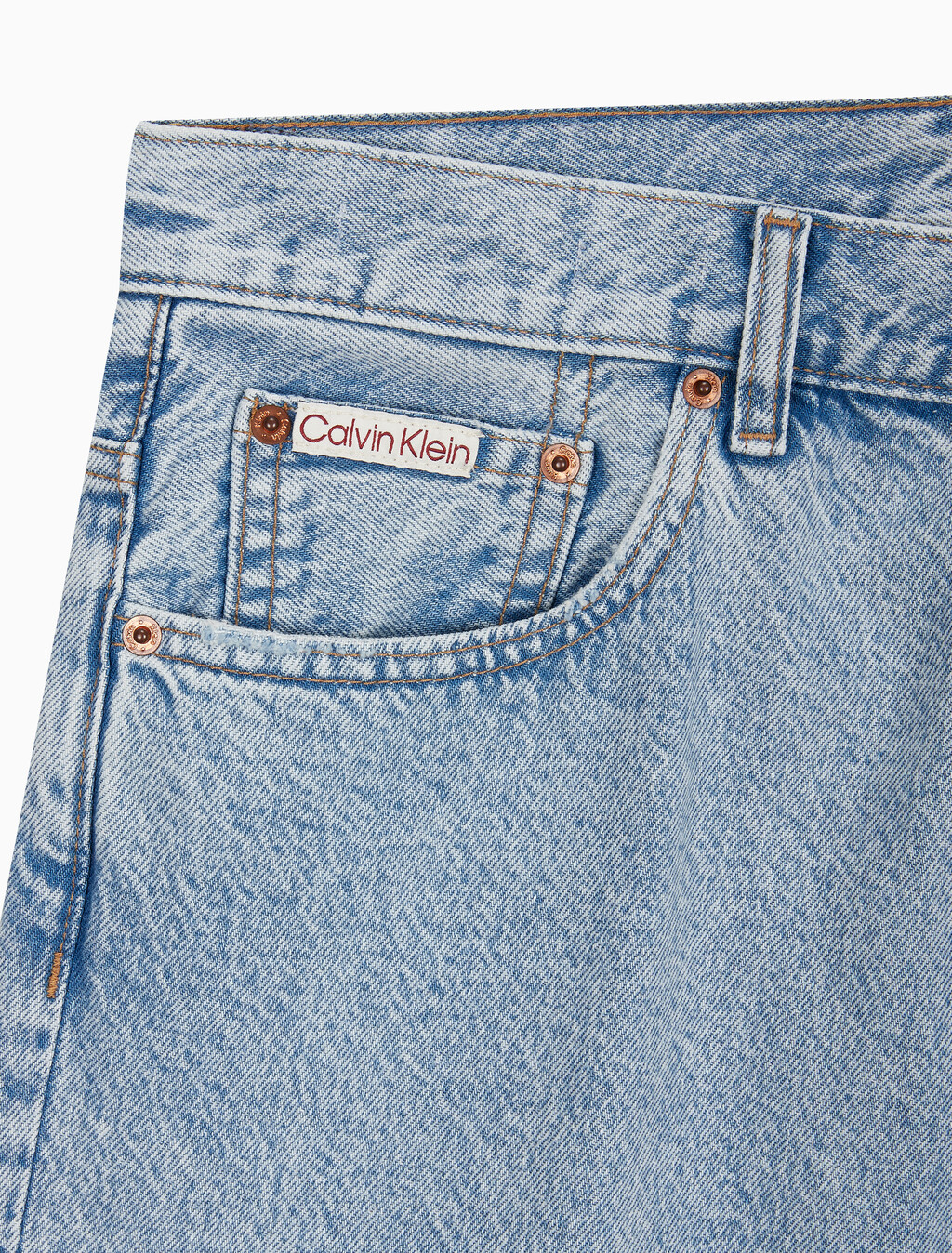 Buy 남성 릴렉스핏 90's 라이트블루 데님 쇼츠 in color CK LT INDIGO