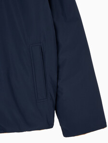 Buy 남성 리버서블 패디드 셔츠 자켓 in color NAVY/BROWN