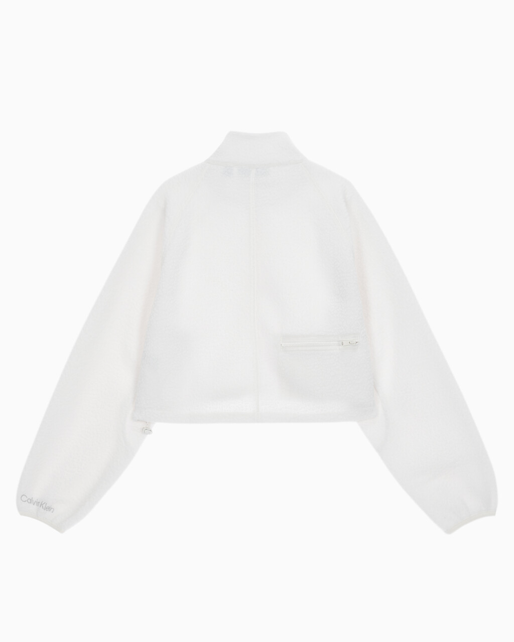 Buy 여성 릴랙스핏 쉐르파 크롭 풀오버 in color WHITE