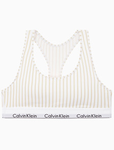Buy 여성 아이콘 코튼 모달 AF 레이서백 브라렛 in color STEADY STRIPE_PELICAN