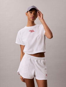 Buy 여성 타올 크롭 스웻셔츠 in color BRIGHT WHITE