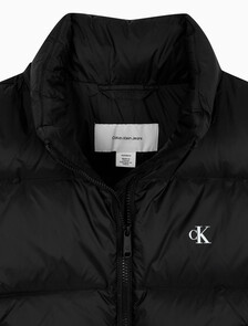 Buy 여성 에센셜 미드 웨잇 다운 베스트 in color BLACK
