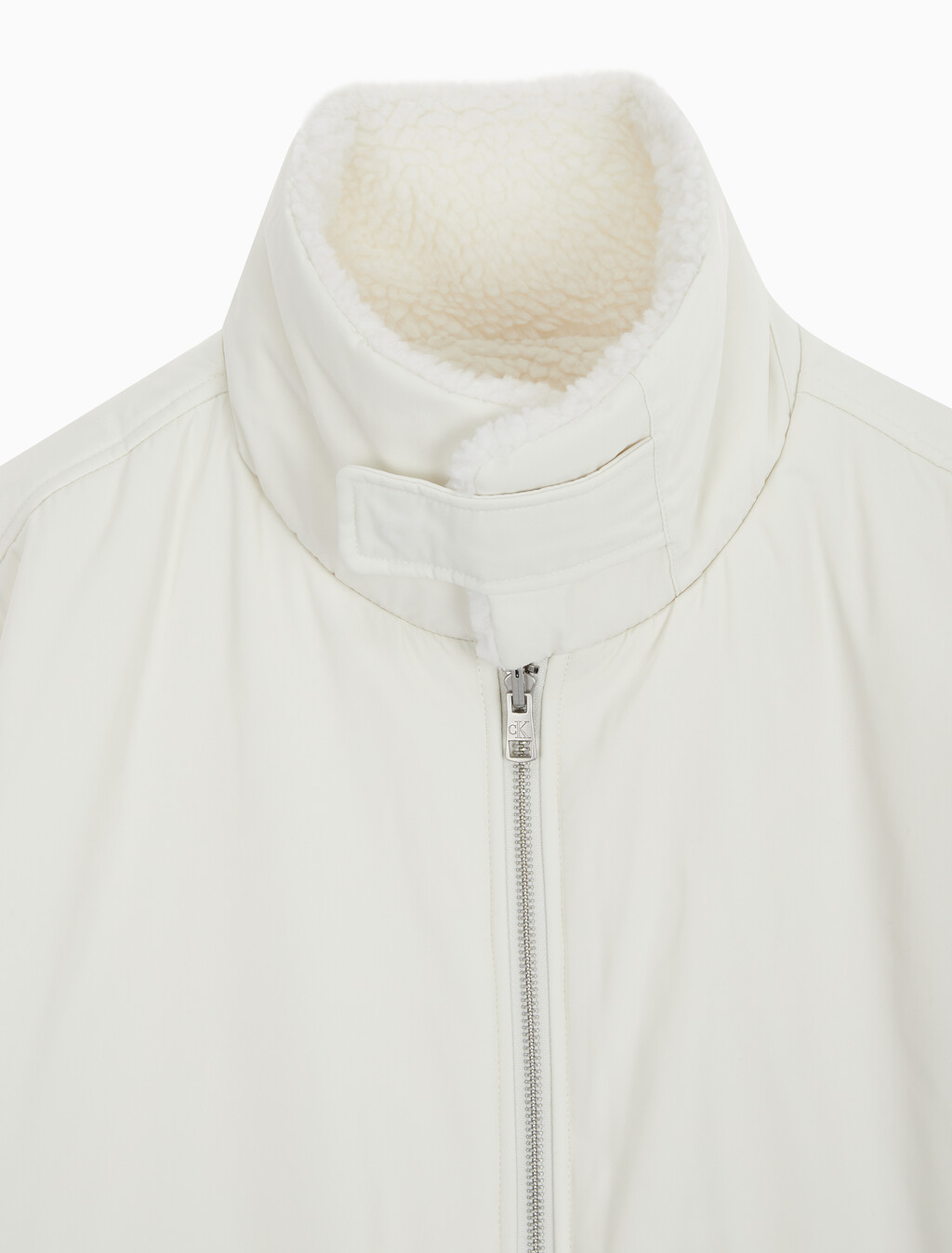 Buy 남성 리버서블 쉐르파 봄버 in color WHITE