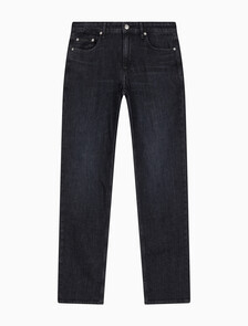 Buy 남성 바디핏 블랙 이탈리안 데님 in color WASHED BLACK LOGO LACE