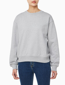 Buy 여성 아카이브 로고 프렌치테리 릴렉스핏 스웻셔츠 in color HEROIC GREY HEATHER