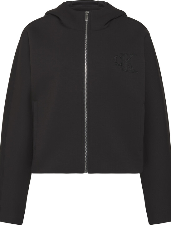 여성 숏 후디드 스쿠바 자켓