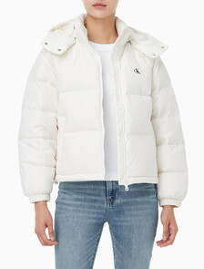 Buy 여성 에센셜 미드 웨잇 푸퍼 자켓 in color Ivory