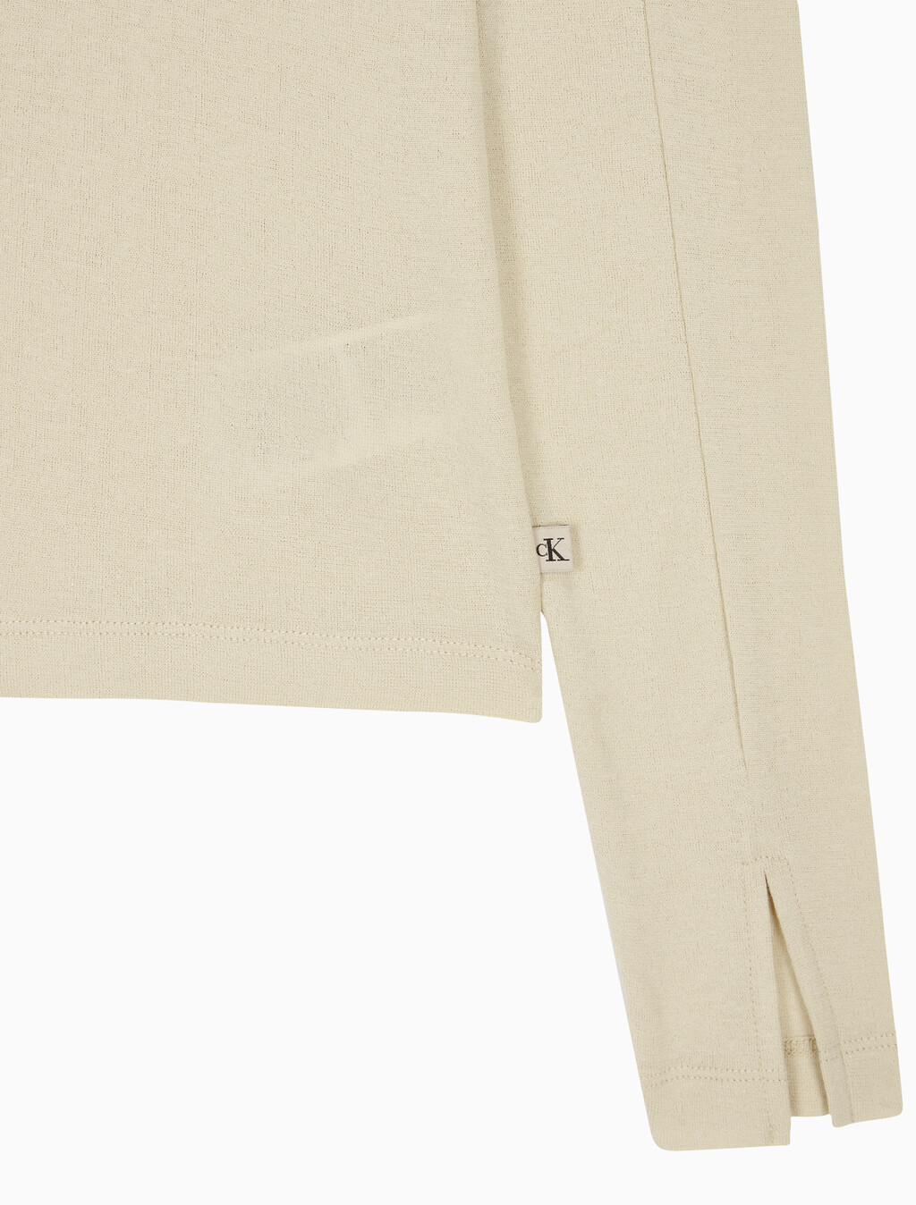 Buy 여성 쉬어 롱슬리브 탑 in color PALE KHAKI