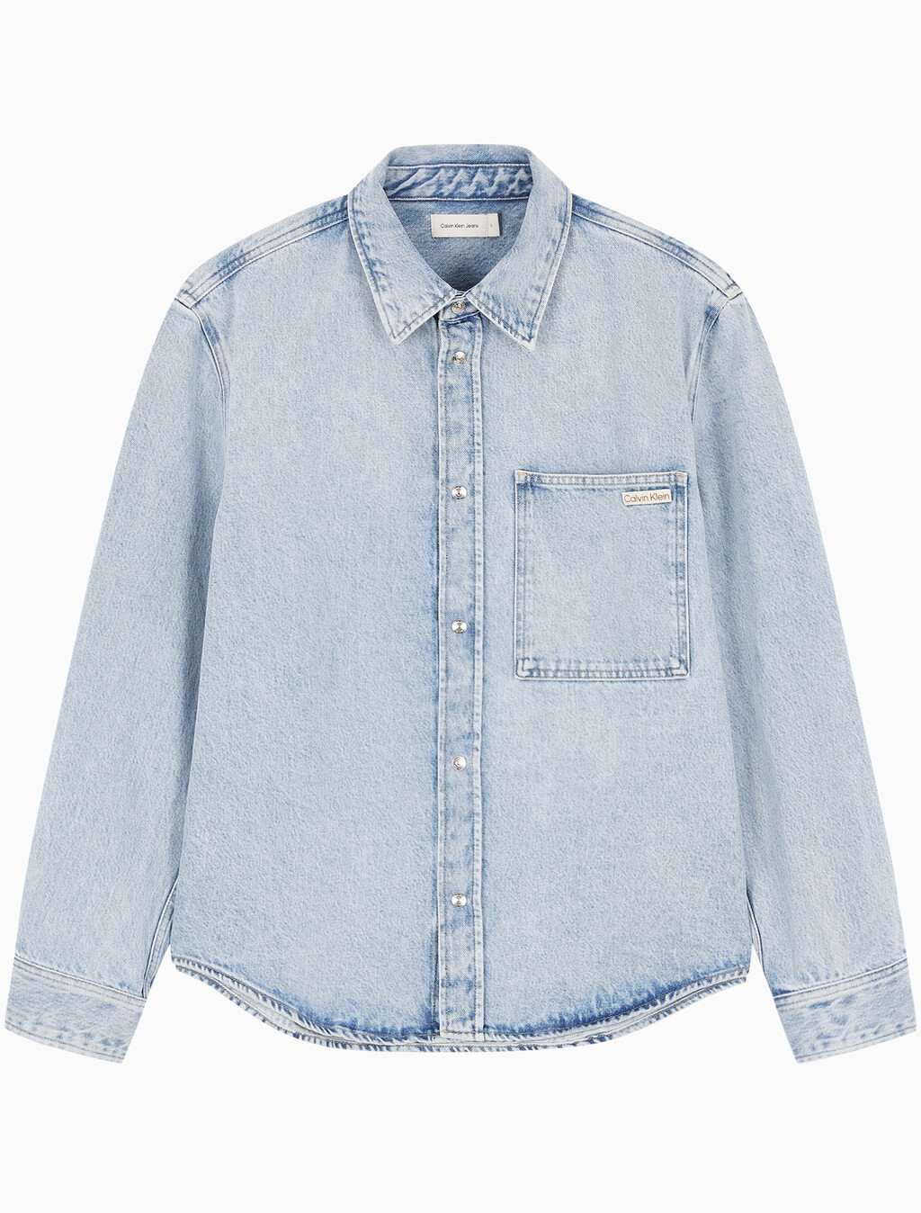 Buy 남성 레귤러핏 라이트블루 데님 셔츠 in color CHALKY BLUE