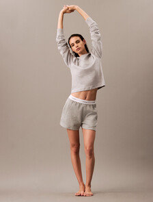 Buy 여성 아이콘 코튼 테리 쇼츠 in color GREY HEATHER