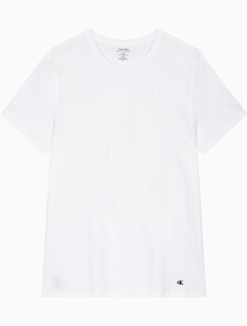 Buy 남성 코튼 클래식 크루넥 3PK in color WHITE