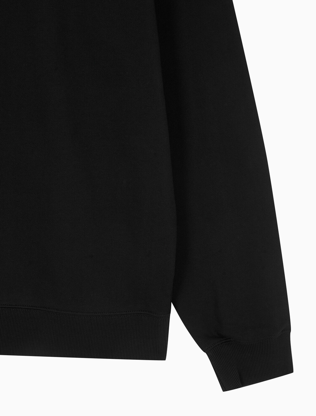 Buy 남녀공용 릴렉스핏 모노그램 로고 후디 in color CK BLACK