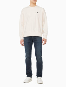 Buy 남성 프리미엄 테리 모노그램 크루넥 스웻셔츠 in color Ivory