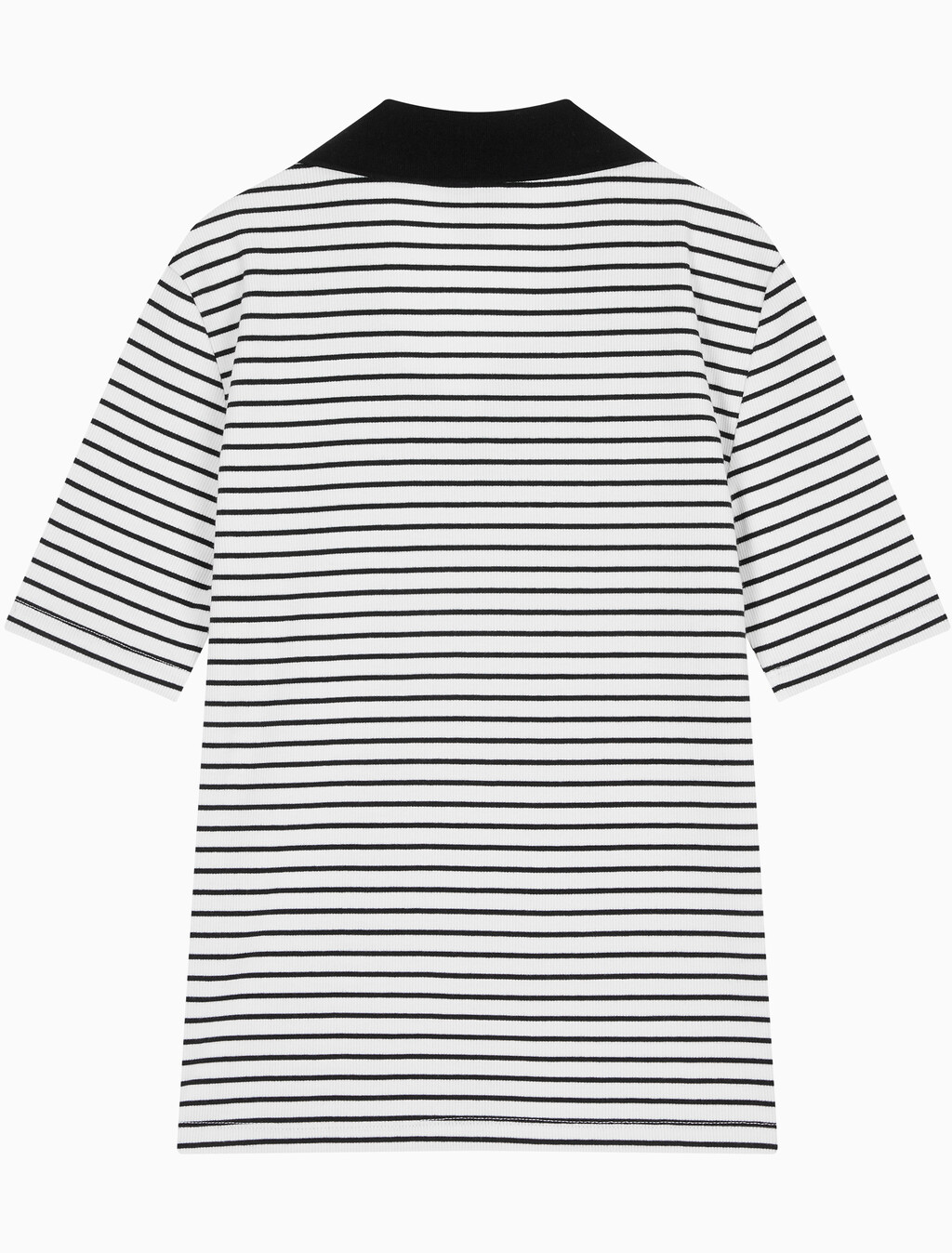 Buy 여성 모노로고 립폴로 티 in color Black stripe