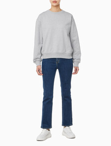 Buy 여성 아카이브 로고 프렌치테리 릴렉스핏 스웻셔츠 in color HEROIC GREY HEATHER