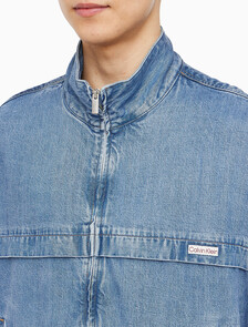 Buy 남성 레귤러핏 블루 데님 윈드 브레이커 자켓 in color BLUE RETROGRADE