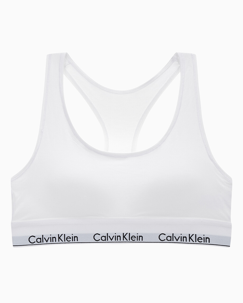 Buy 여성 모던 코튼 레이서백 브라렛 in color WHITE