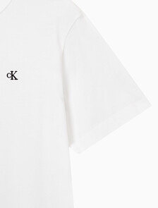 Buy 남성 이지핏 아카이브 로고 반팔 티셔츠 in color BRIGHT WHITE