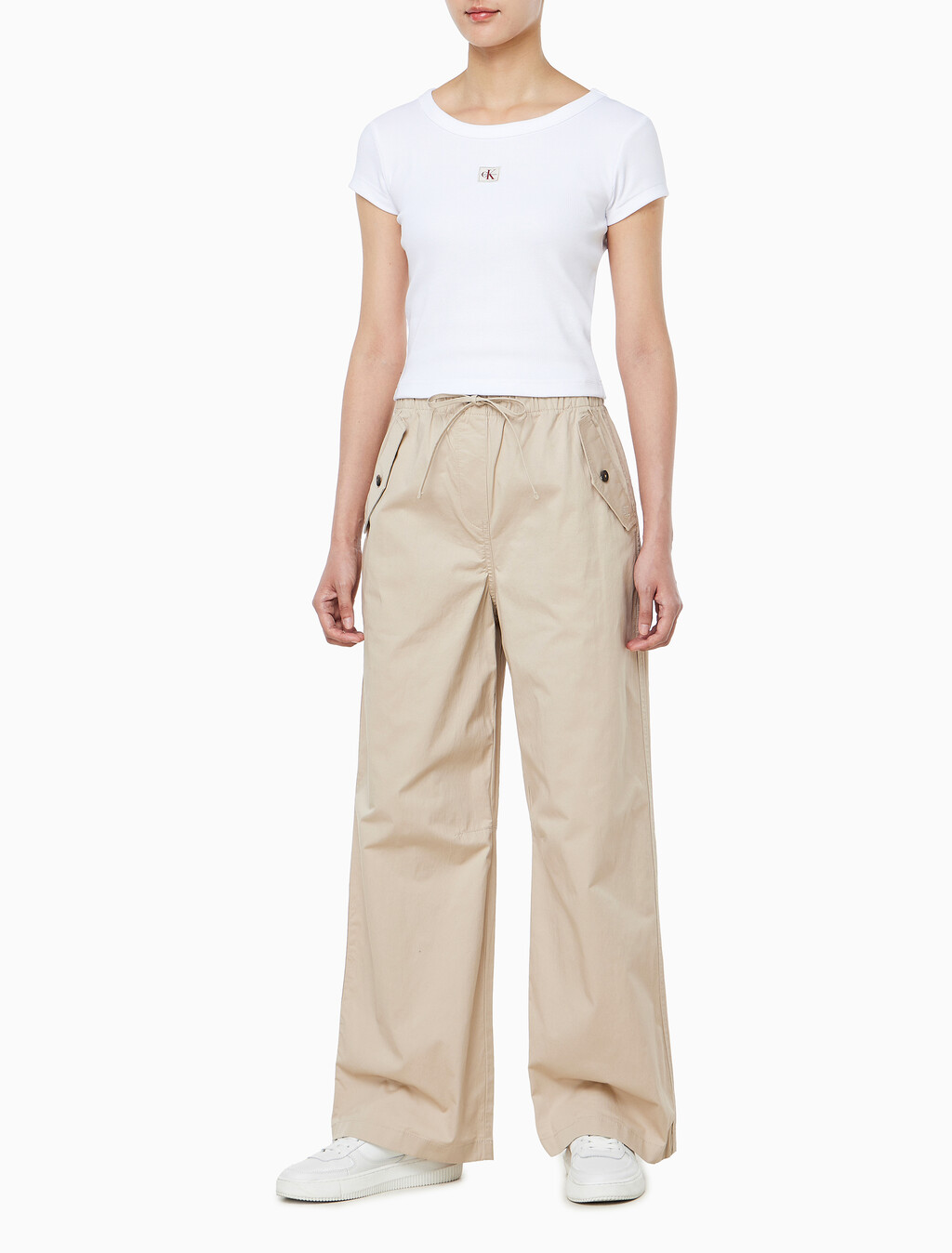 Buy 여성 라이트웨이트 코튼 카고 팬츠 in color OXFORD TAN