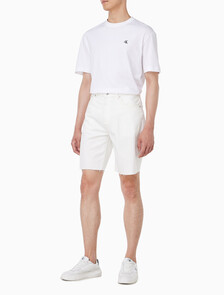 Buy 남성 90's 초크 화이트 데님 쇼츠 in color WHITE