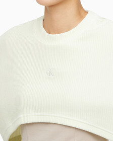Buy 여성 투인원 벨벳 스웻셔츠 in color PASTEL GREEN