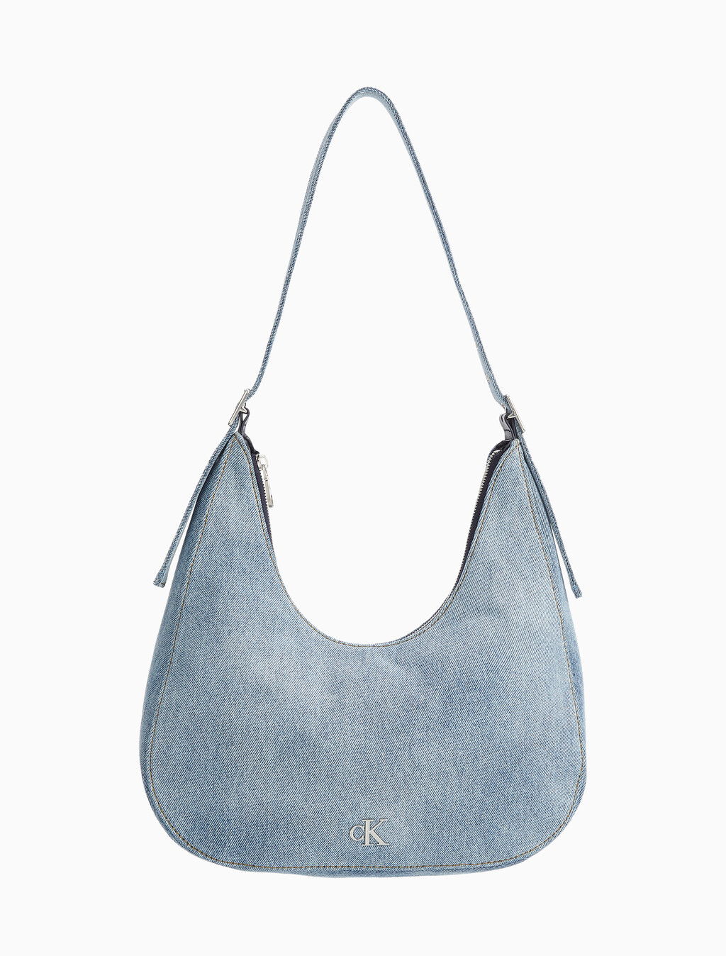 Buy 여성 로고 데님 볼드 크레센트 크로스오버 백 in color DENIM